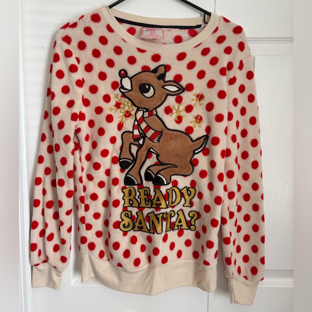 Christmas Sweater Rudolph the Red Nosed Reindeer “Ready Santa?”